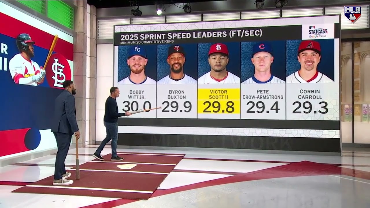 Mark DeRosa, Victor Scott II look at film in studio