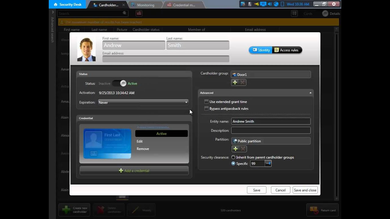 Security Desk for Access Control - Module 2