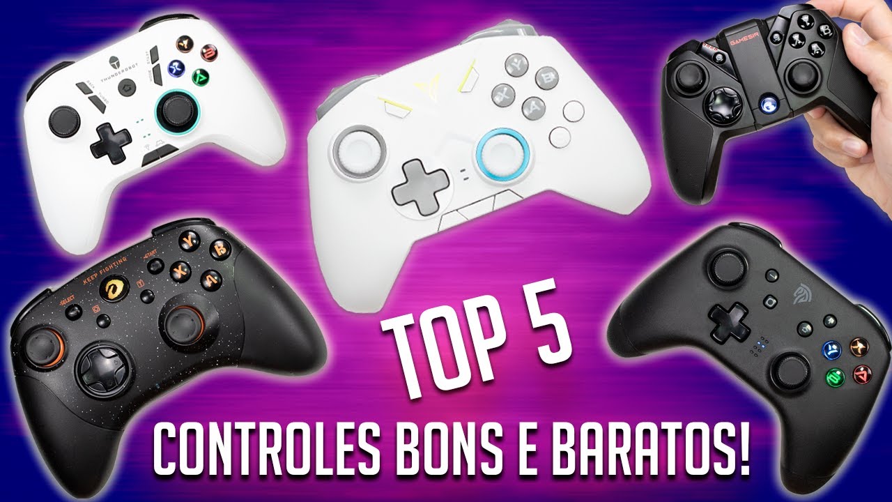 OS MELHORES e MAIS BARATOs CONTROLES PRA PC/ANDROID/IPHONE e SWITCH!