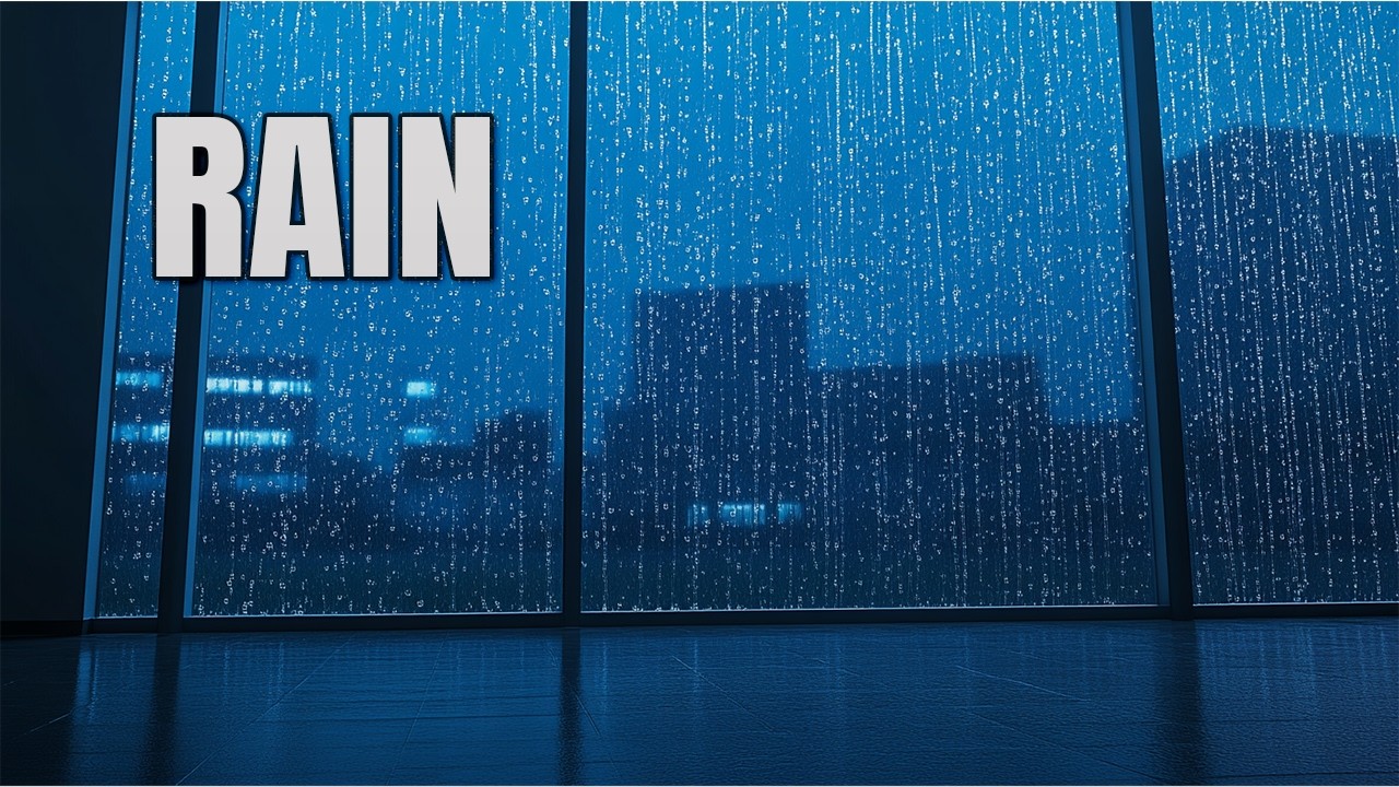 Heavy Rain Sounds by the Window | Cozy Indoor Ambience for Sleep, Study & Relaxation