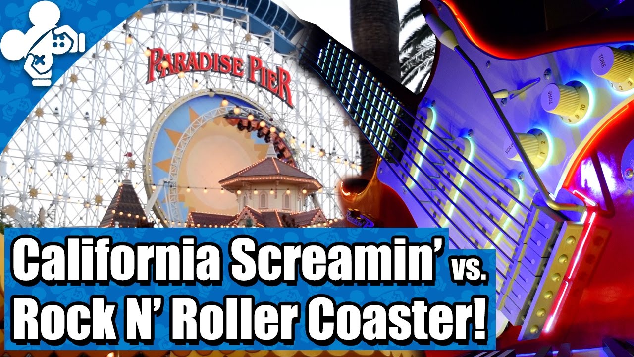 California Screamin' vs Rock n Roller Coaster! | Disney World vs. Disneyland