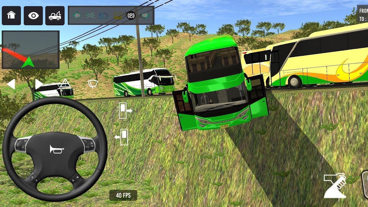 Euro Bus Driving Game Public Transportation 2024 -  Indonesia Bus Simulator Android Gameplay #1892