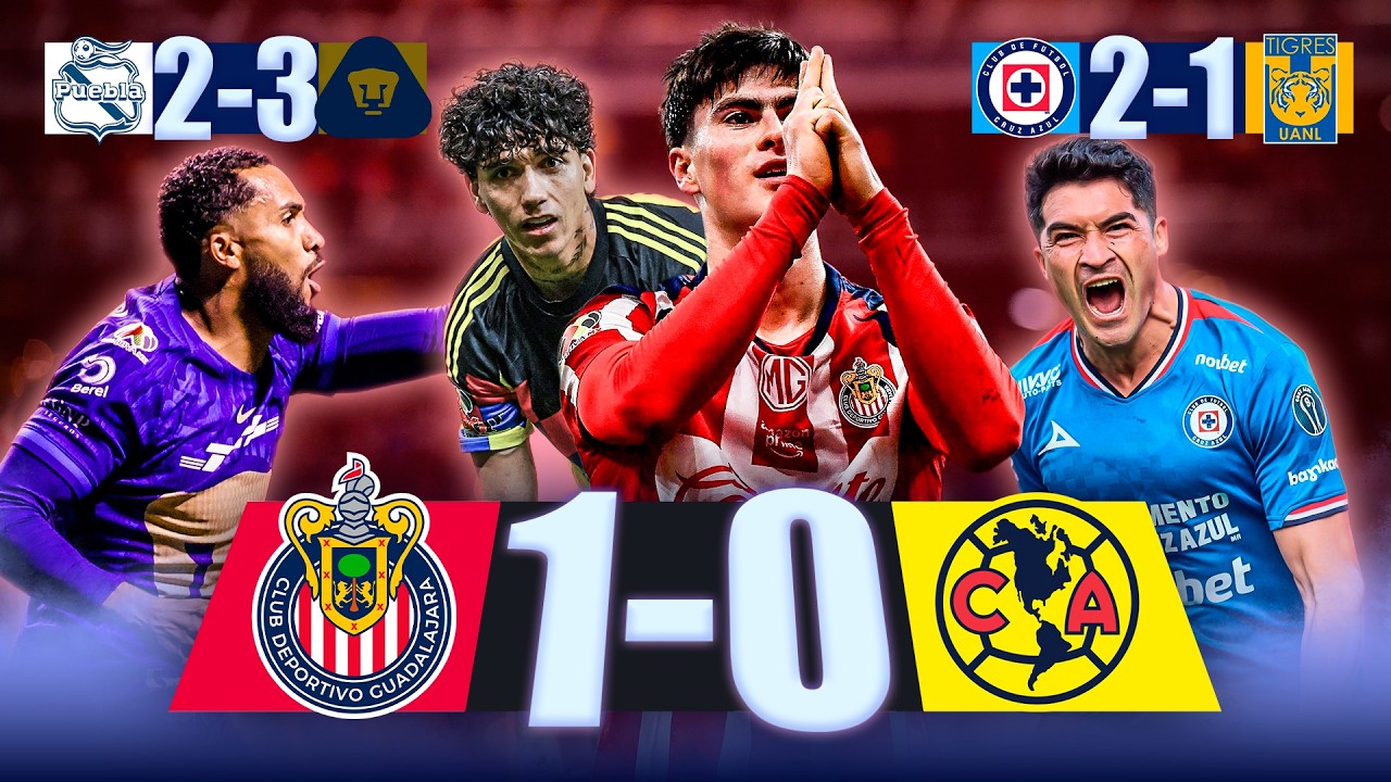 CHIVAS GANÓ el CLÁSICO, OTRA VEZ 🐐 La MÁQUINA ya es SEGUNDO 🚂 Los PUMAS de EFRAÍN siguen INVICTOS 🐾