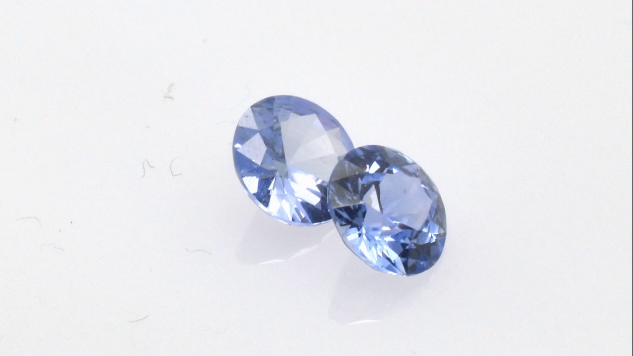 A pair of round blue sapphires 0.5 ct  SKU-pa 65