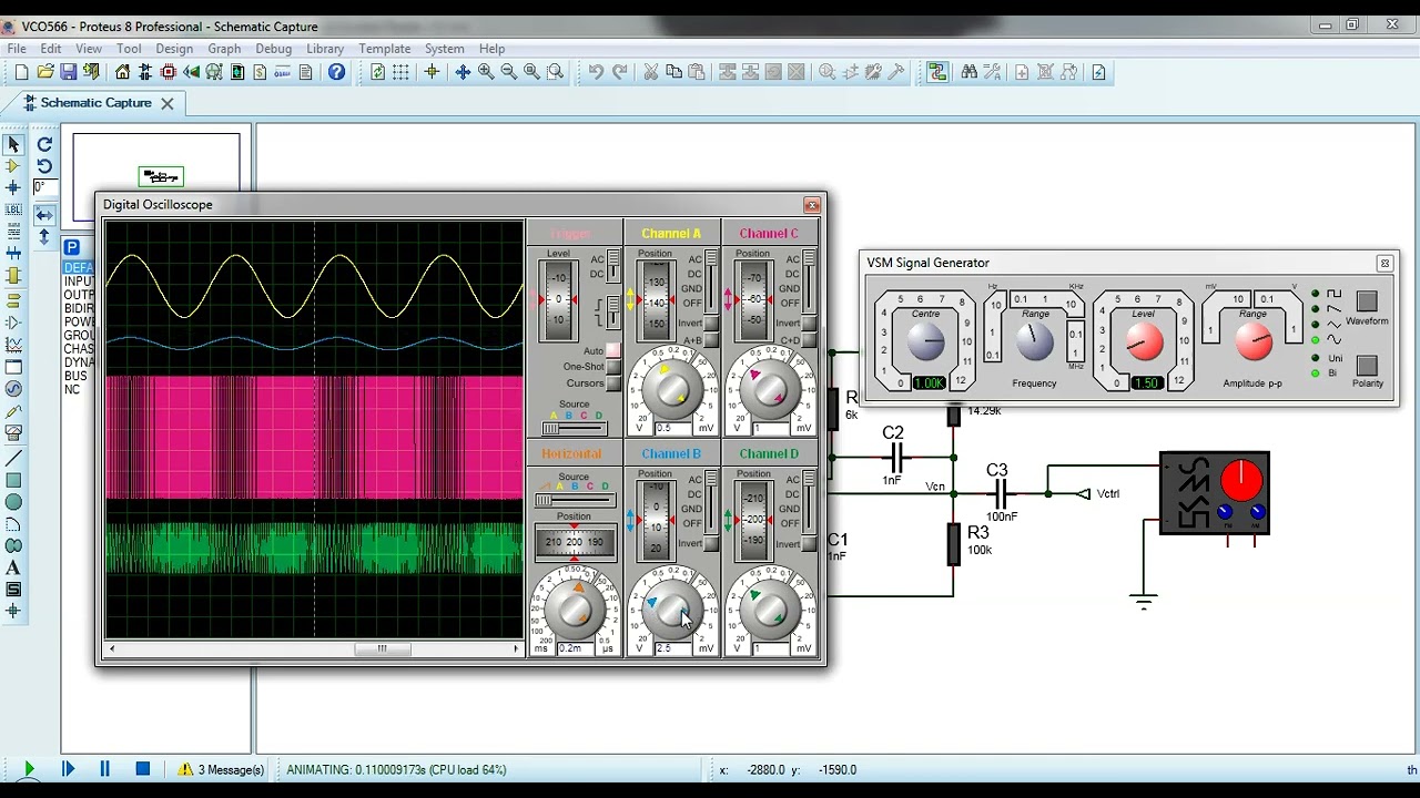 how LM566 Voltage Controlled Oscillator(VCO) works