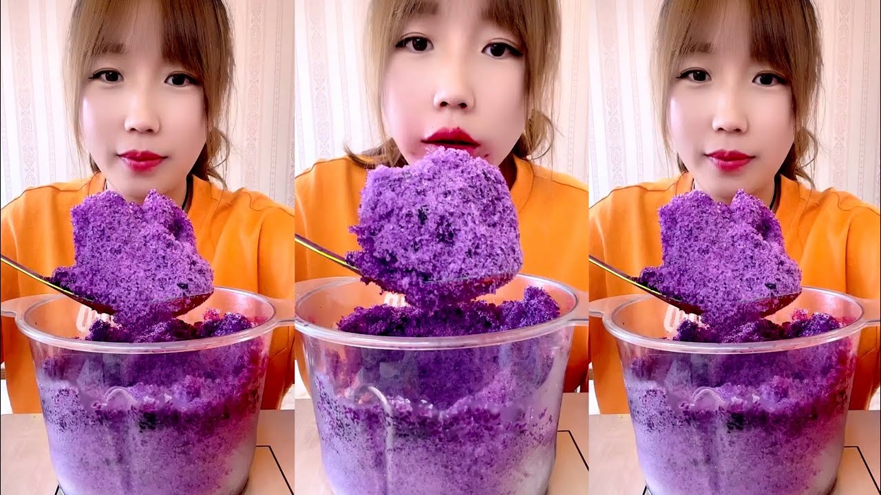 QIAN / ASMR SHAVED ICE EATING. ICE EATING