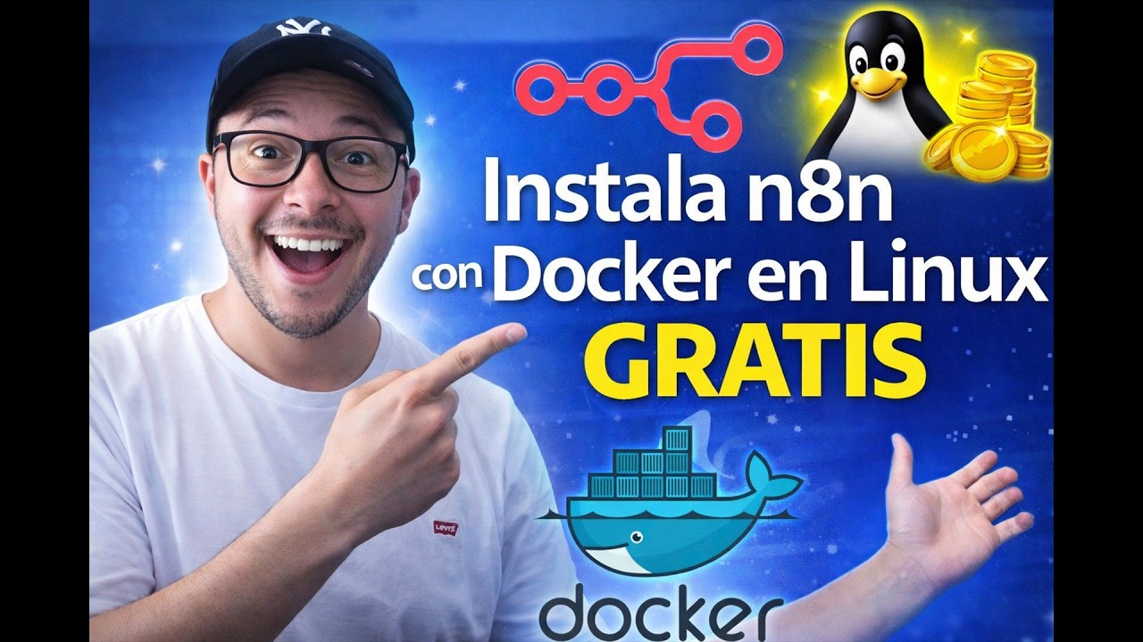 n8n Self-Hosted GRATIS en Linux con Docker + Docker Compose (tutorial 2026)
