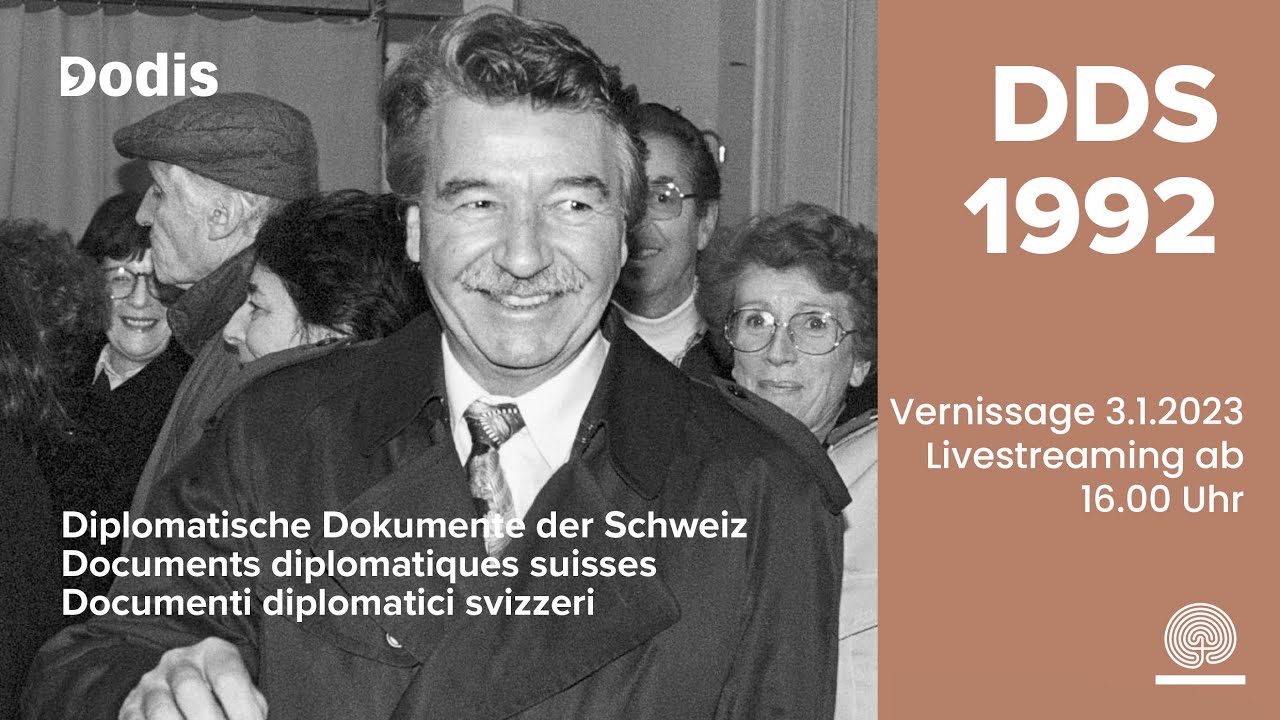 Vernissage Diplomatische Dokumente der Schweiz 1992