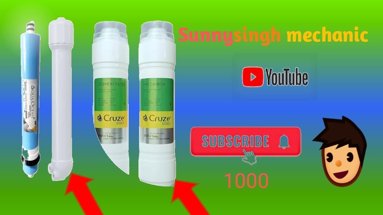 🤗🤗How to clean water purifier Ro membrane sediment carbon service👨‍🔧👍❤️