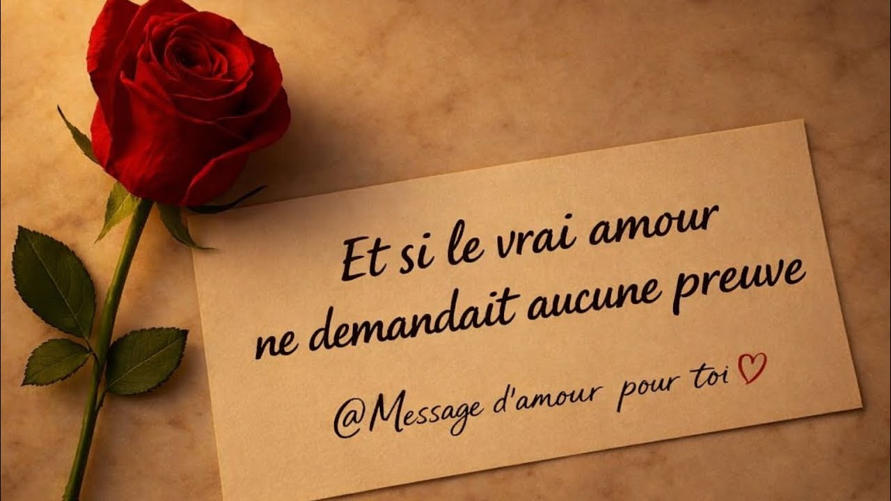 Message d’Amour Pour Toi / Et si le véritable amour construisait au lieu d’attacher ? Je t’aime 