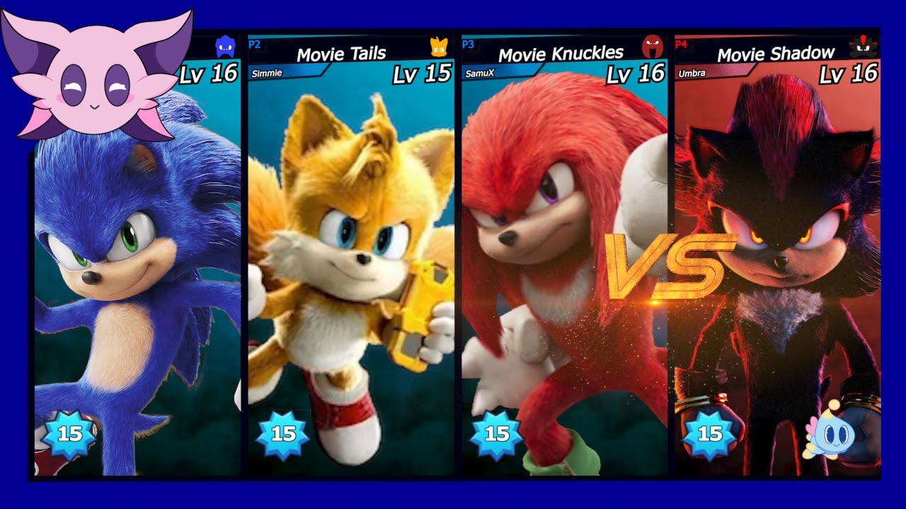 Sonic Forces: Team Movie Sonic vs Movie Shadow With Voice