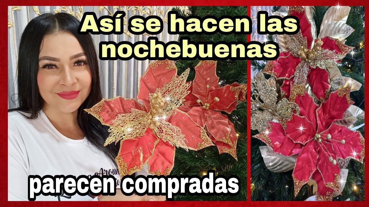HAZ TUS PROPIAS FLORES Ó NOCHEBUENAS NAVIDEÑAS #2024