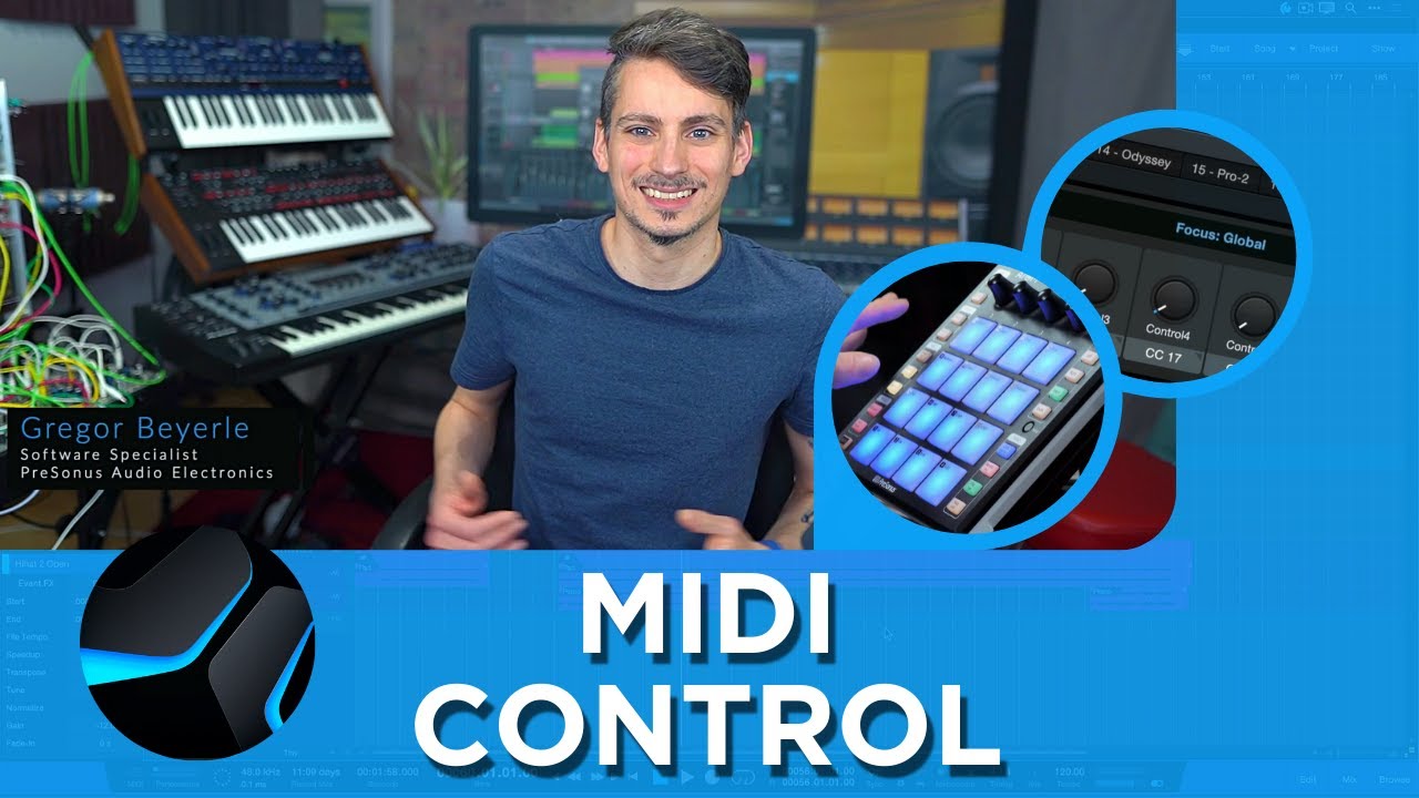 MIDI-контроллеры, Control Link и режим Focus в Studio One | PreSonus