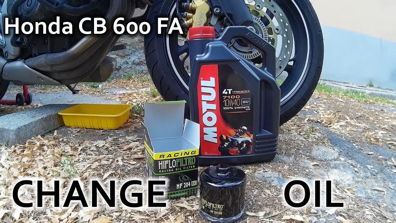 [HowTo] - Change Motul 7100 10w40 Engine Oil for Honda CB 600 FA Hornet
