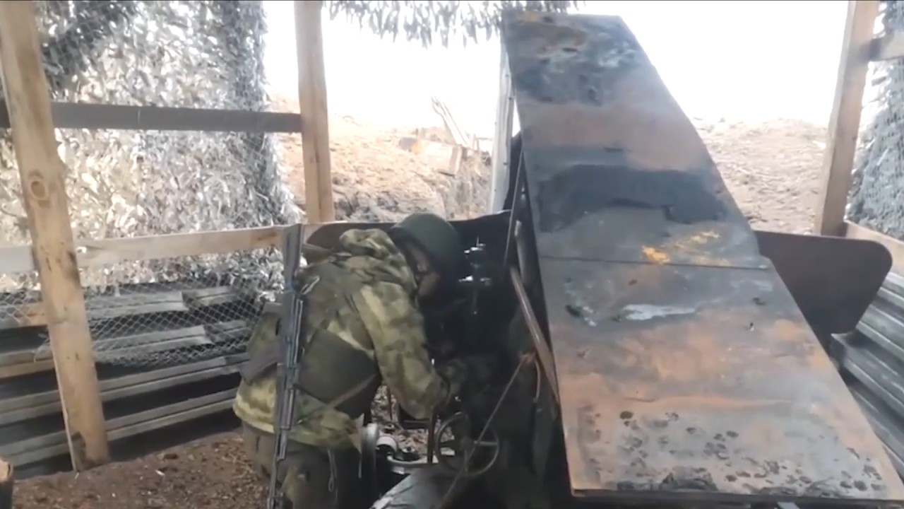 Działania bojowe rosyjskiego działa artyleryjskiego M-46 na Ukrainie