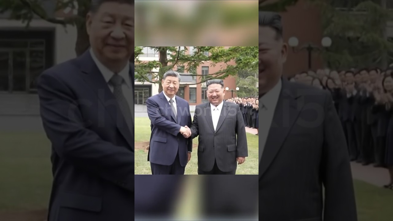 Xi Jinping and Kim Jong Un, together planting a pine tree. #putin #russia #warinukraine #shorts