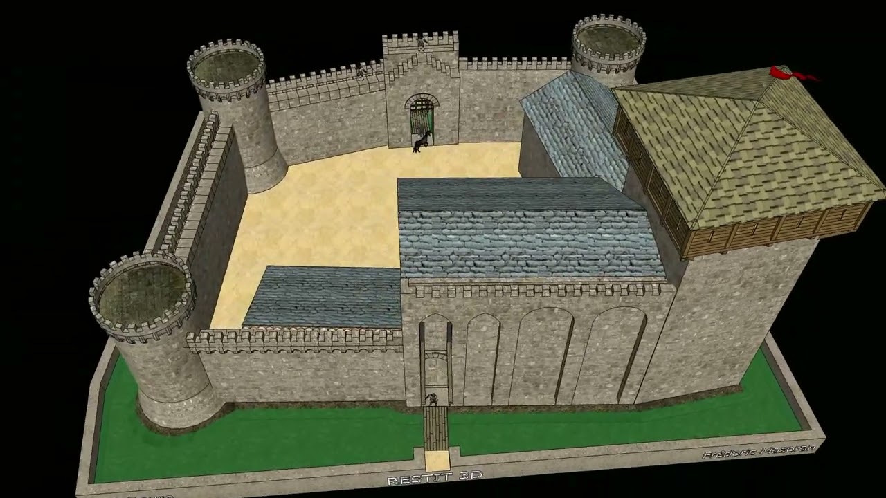 RESTIT 3D CAPESTANG modélisation du château de Capestang