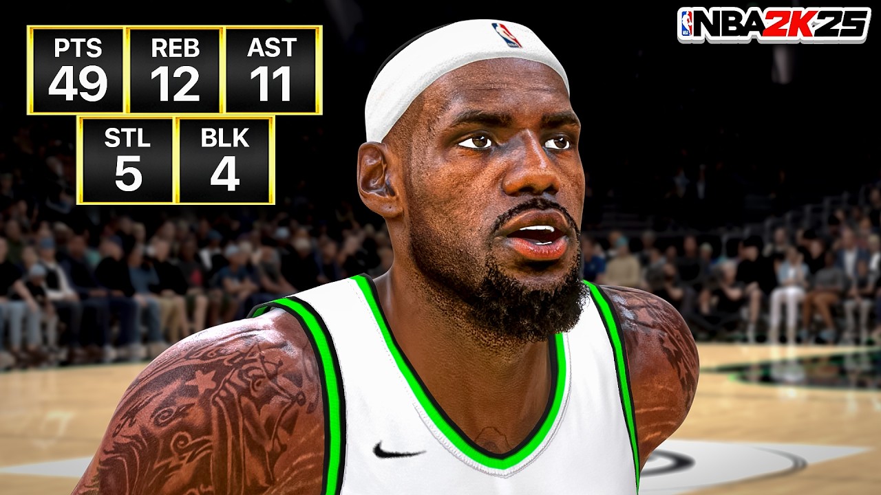 Эта сборка Леброна Джеймса без *скорости с мячом* великолепна в NBA 2K25