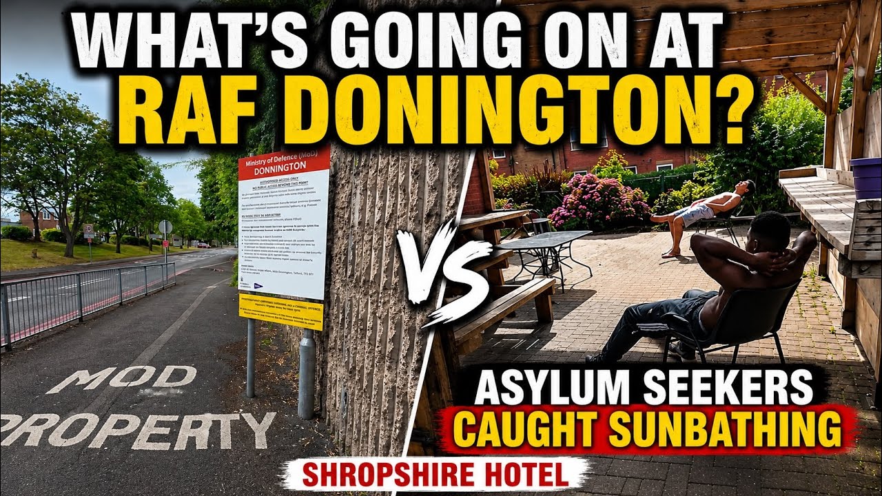 🇬🇧 RAF Donnington и отель в Телфорде РАЗОБЛАЧЕНЫ | Просители убежища, снятые на камеру в Шропшире