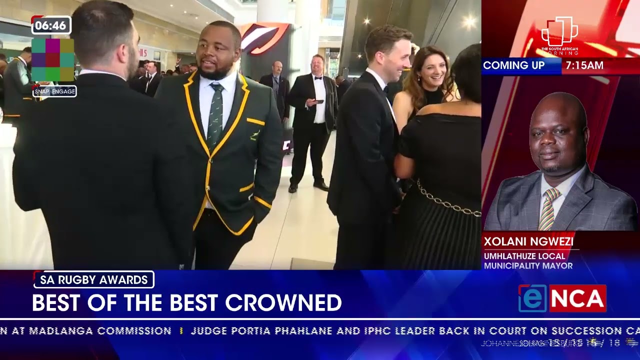 Best of the best crowned at SA Rugby Awards