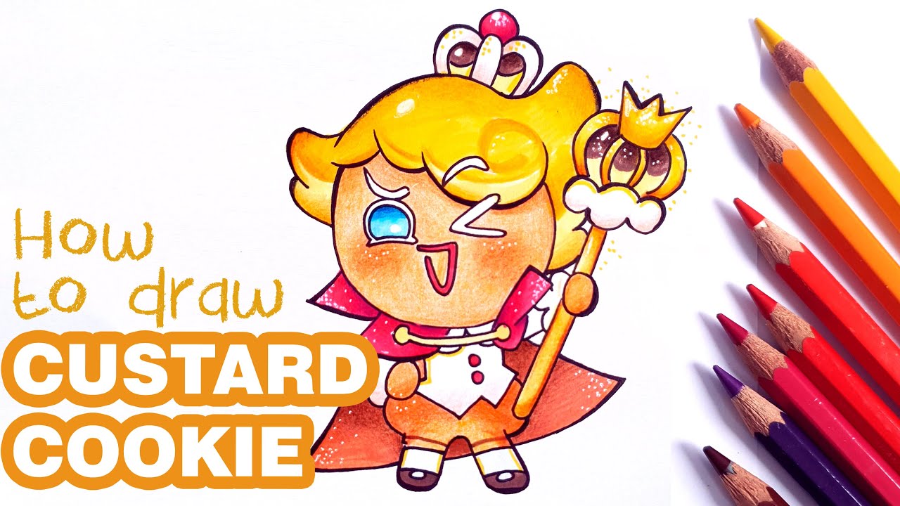 How to draw Custard Cookie | Cookie Run Kingdom