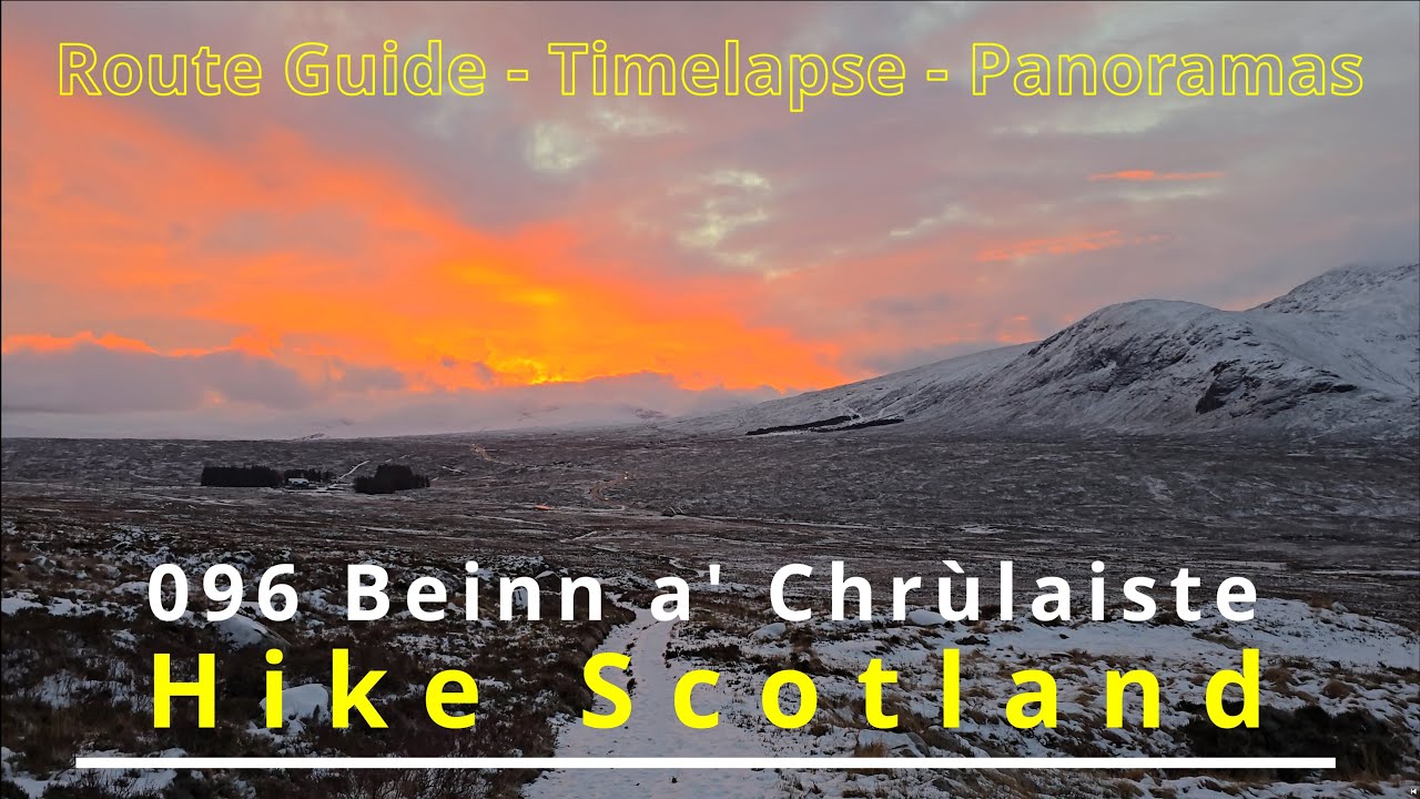 096 Beinn a' Chrùlaiste (Corbett)– Glencoe. Walking route guide, beautiful views.