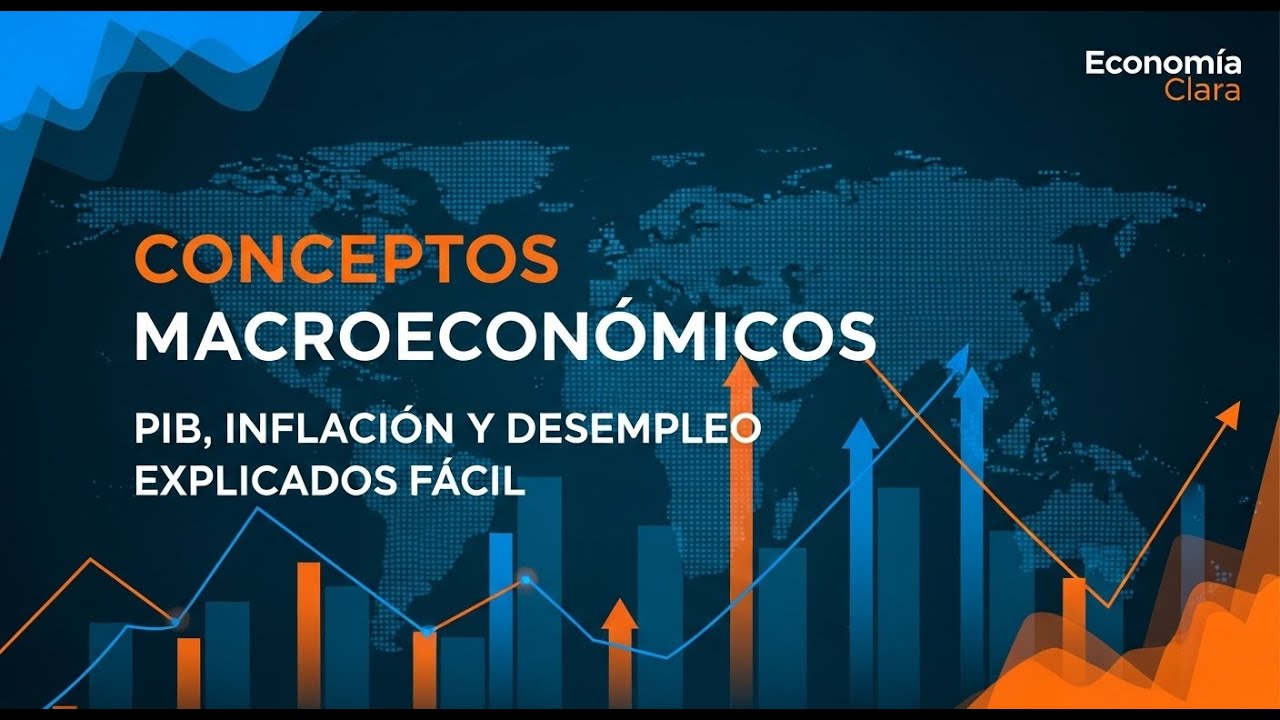 Conceptos Macroecon&oacute;micos Explicados F&aacute;cil: PIB, Inflaci&oacute;n y Desempleo con Ejemplos Claros
