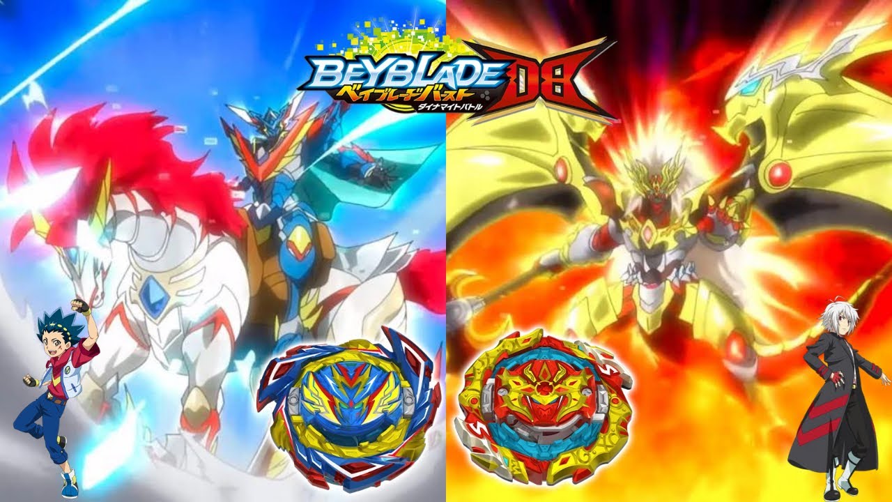 VALT VS. SHU! Savior Valkyrie Sh-7 vs. Astral Spriggan Ov.Qt-0 - Beyblade Burst DB Battle!