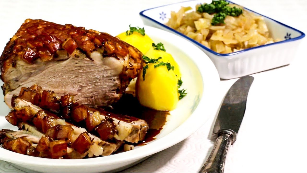 KRUSTENBRATEN mit Bayrisch Kraut - ein leckerer Sonntagsbraten