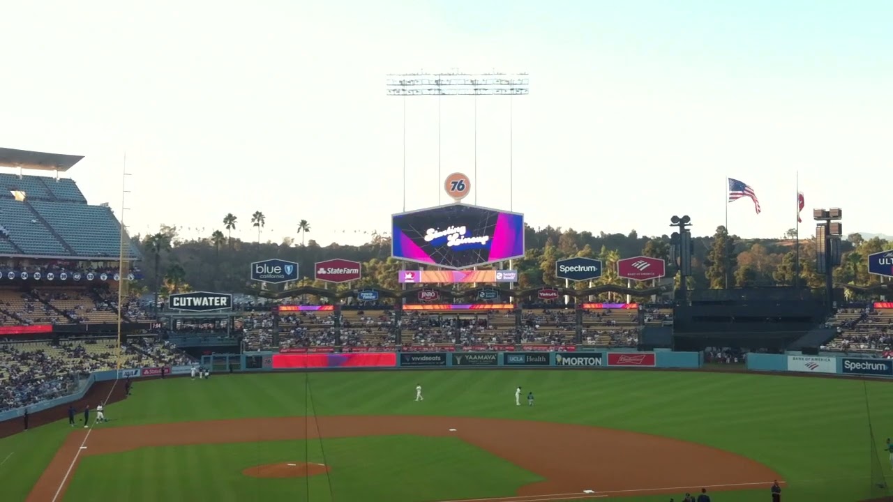 Seattle Mariners vs Los Angeles Dodgers Starting Lineup & Intro