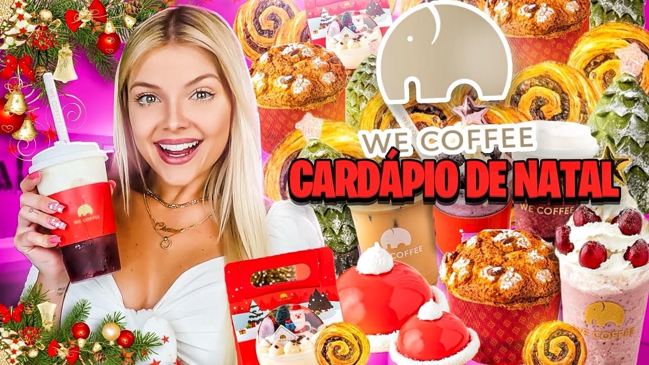 PROVEI O CARDÁPIO DE NATAL DA WE COFFEE - Cafeteria famosa do Tik tok