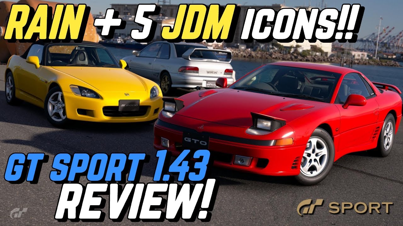 RAIN + 5 JDM Icons!! - Full GT SPORT 1.43 REVIEW!