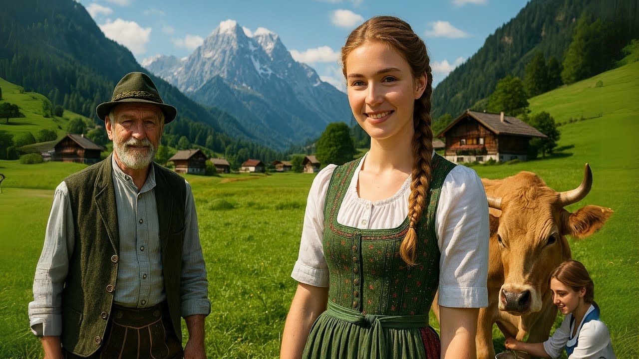 Una vida hermosa y tranquila en los Alpes de Austria. El video perfecto para dormir