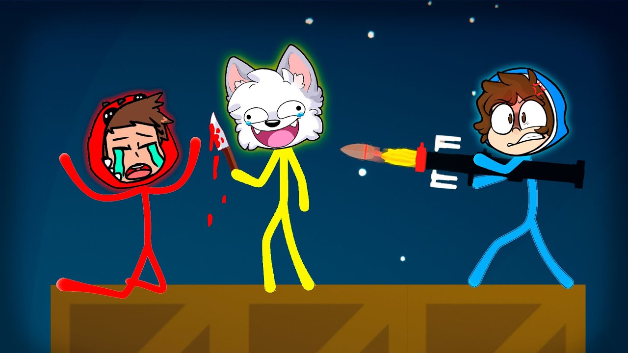 ¡LA MAYOR TRAICION entre YOUTUBERS! 🤣😈 MOMENTOS DIVERTIDOS en STICK FIGHT con RAPTOR y SPARTA