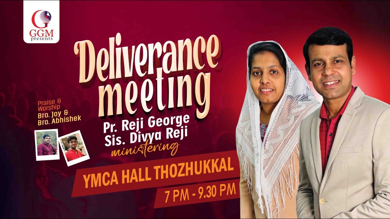 🔴Deliverance Meeting @ Thozhuckal | Pr. Reji George & Sis. Divya | 27/01/26 | GGM Worship Centre TVM