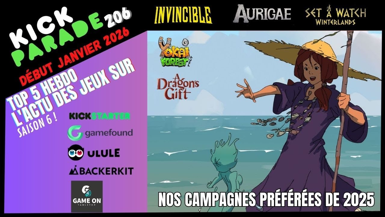 L'actu hebdo des jeux sur Kickstarter, Gamefound, Ulule...#206