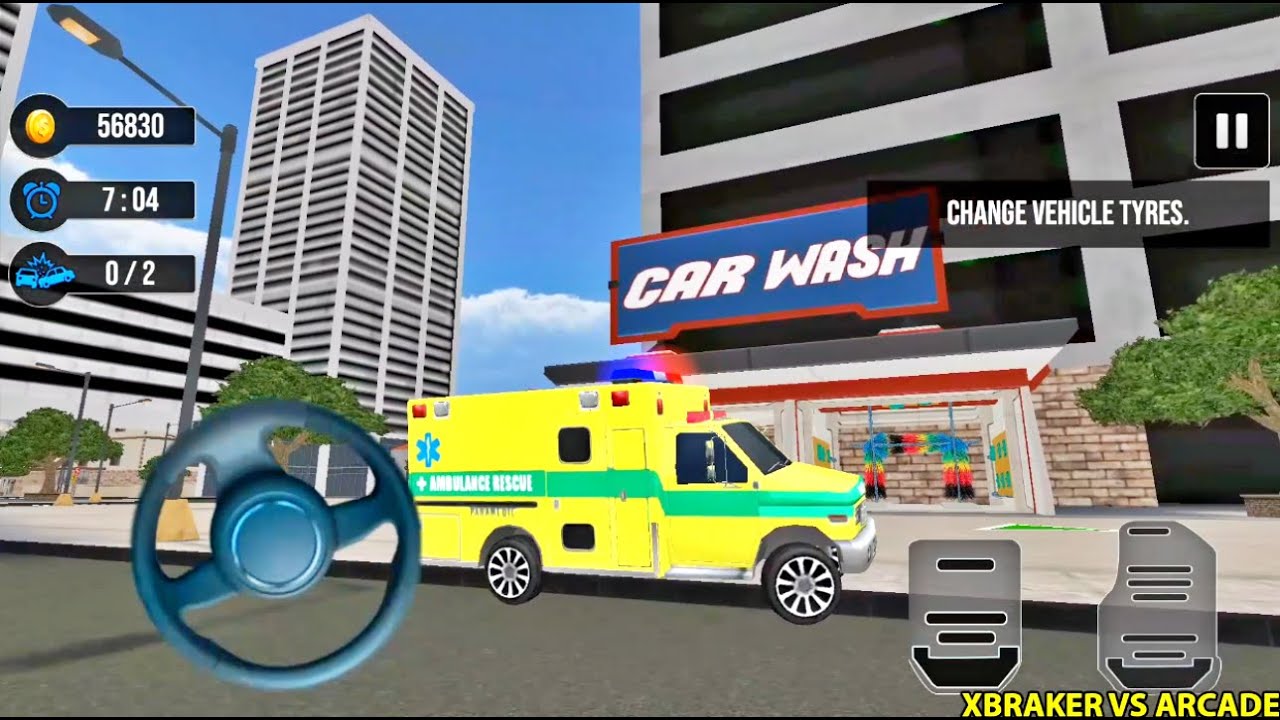 Car Wash Station Service - Ambulance Unlocked Smart Car Wash Workshop Service Garage 2021 Gameplay