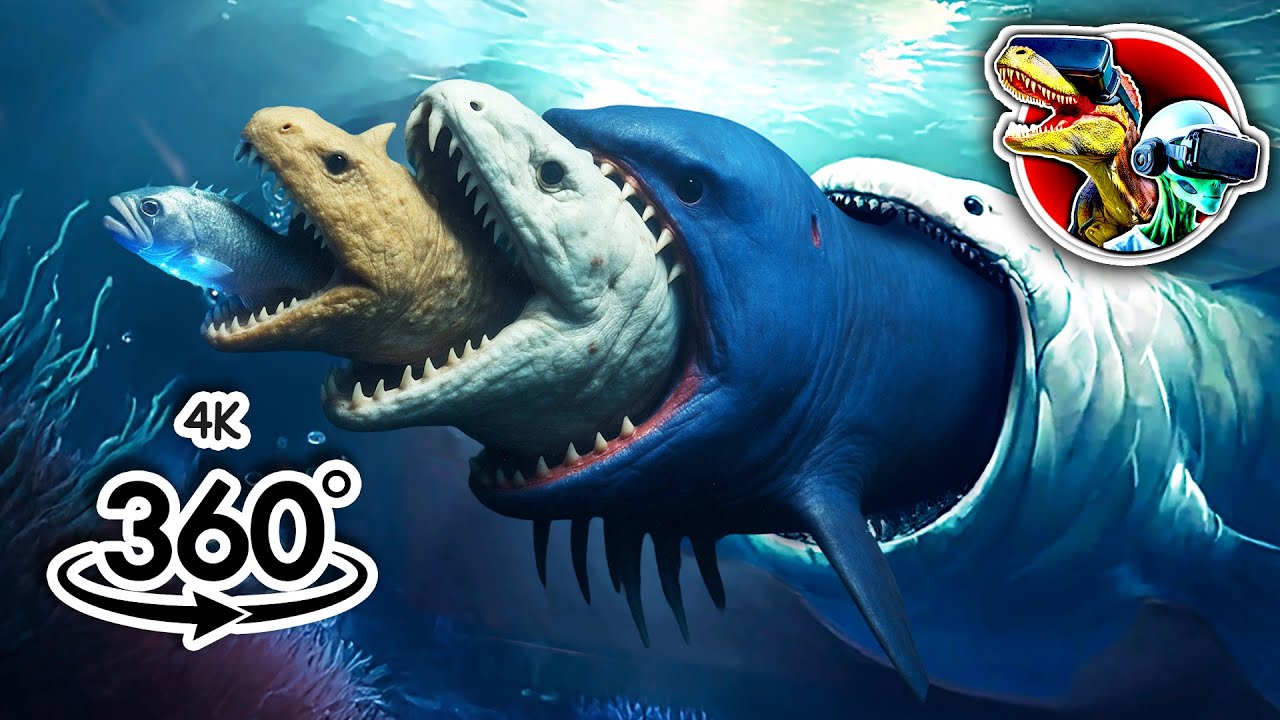 360 Bloop Evolution with Bloop Eat Sea Monsters | 360 video 4K