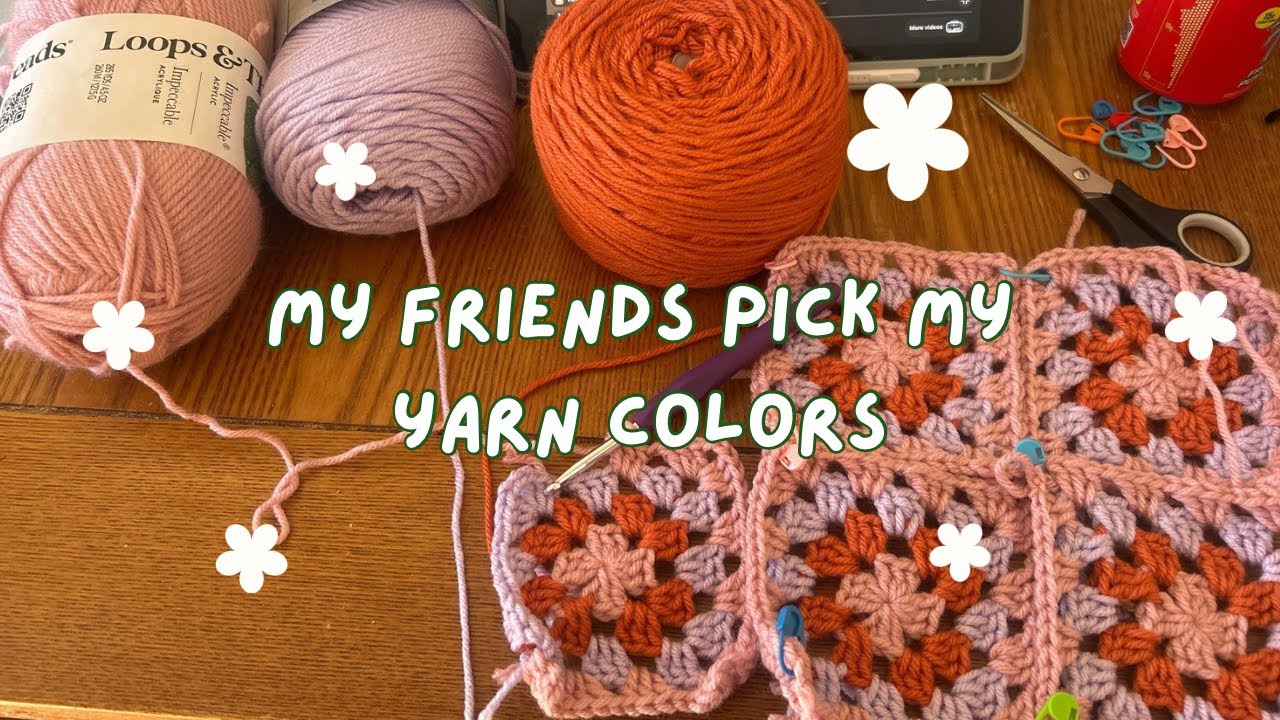 My Friends Pick My Yarn Colors | AllysCrochetedCorner Markey Prep Etsy Restock Vlog