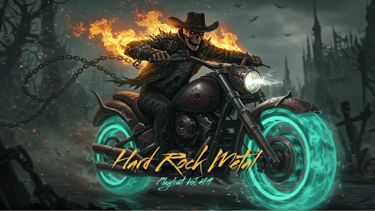 Hellride Anthem   - [ Powerful Hard Rock Mix ] 🔥