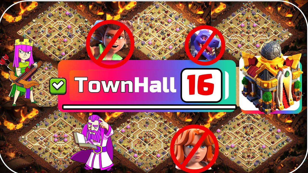 TOP 20 NEW BEST 🔥 TH16 WAR BASE LINK 2025, TH16 ANTI 2 STAR WAR BASE, TH16 CWL BASE CLASH OF CLANS