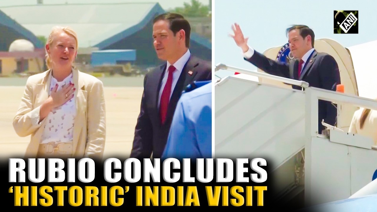 WATCH: US State Secy Marco Rubio concludes &lsquo;historic&rsquo; India visit, departs for Armenia