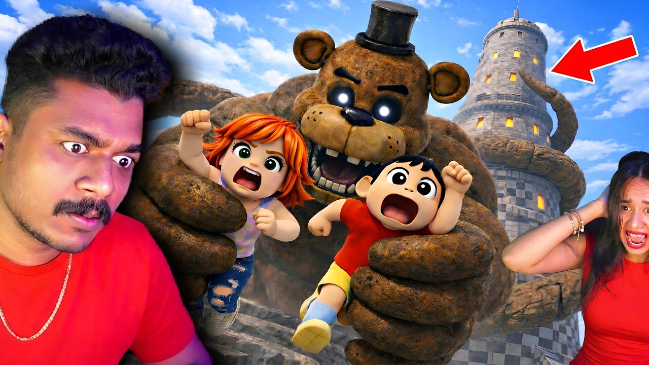 Climb the SCARY 67 FNAF tower in ROBLOX 😱🔥@jellybeanplayss
