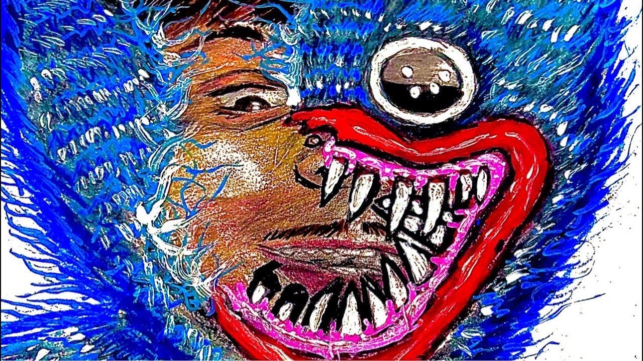 Drawing Myself as Huggy Wuggy… This Got Creepy 😳 LIVE