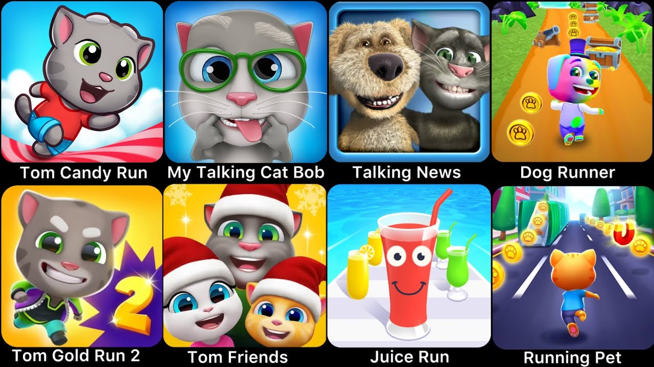 Talking News,Running Pet,Juice Run,Talking Tom Friends,Dog Runner,Talking Tom Gold Run 2,Talking&hellip;