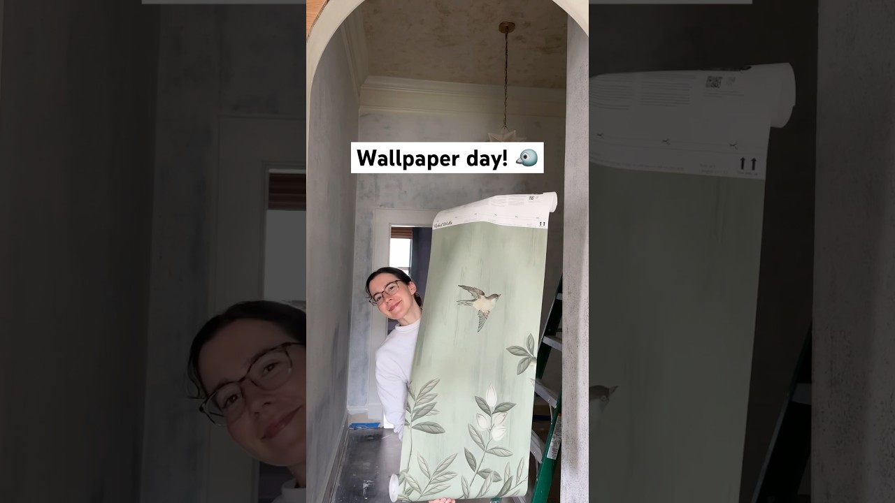 Hallway Makeover Day 3: Wallpaper Reveal!
