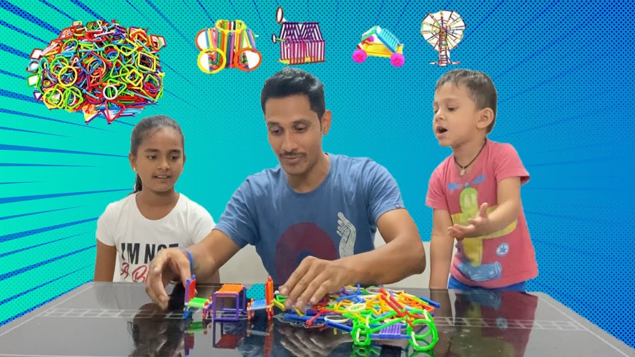 Assembly Colourful Educational Building Smart City Blocks(Include 175+ Stick)for Kids