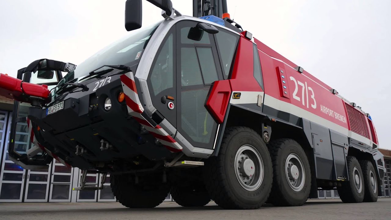 Rosenbauer Panther Fire-Brigade Truck Airport Bremen Overview