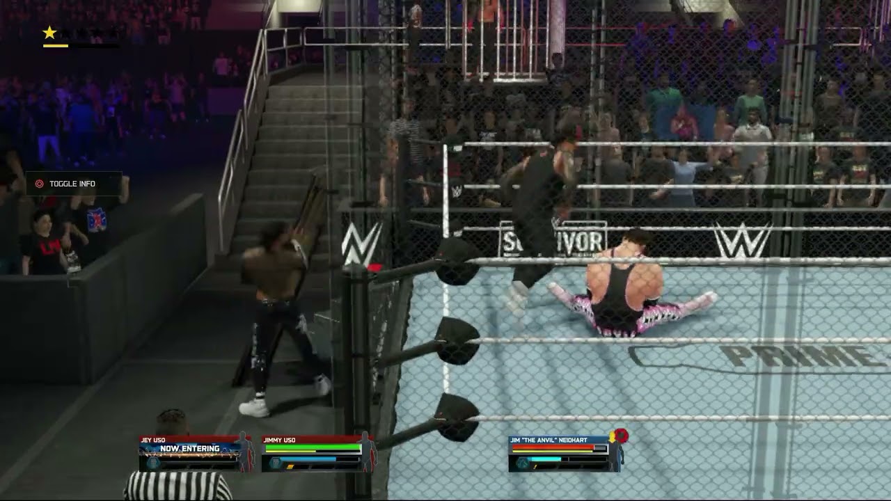 The Bloodline vs Hart Foundation War Games