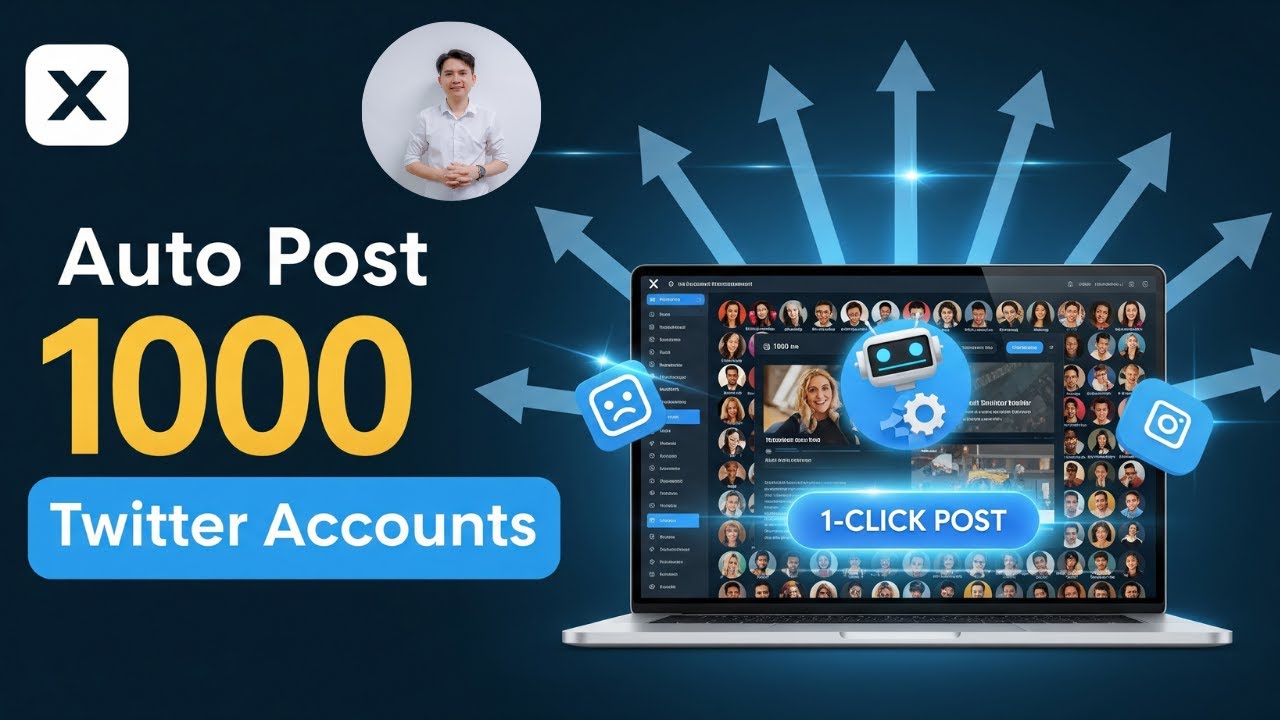 How To Auto Post 1000+ Accounts Twitter In 1 Click